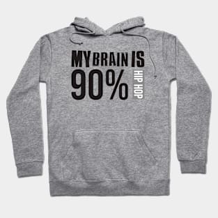 My Brain Is 90% hip hop Hoodie